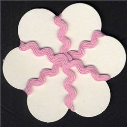 5mm Ric Rac Ribbon - Pale Pink