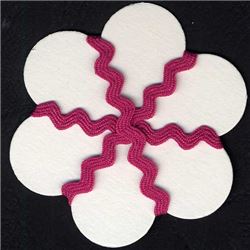 5mm Ric Rac Ribbon - Fuschia