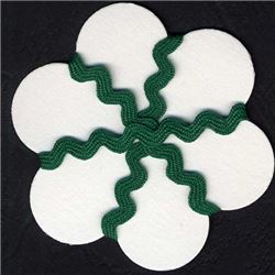 7mm Ric Rac Ribbon - Emerald