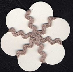 5mm Ric Rac Ribbon - Natural