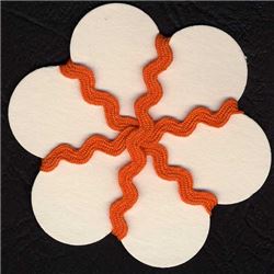 5mm Ric Rac Ribbon - Orange