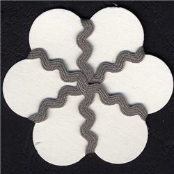 5mm Ric Rac Ribbon - Dusky Grey