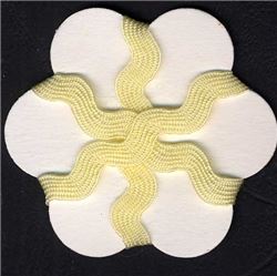 9mm Ric Rac Ribbon - Cream