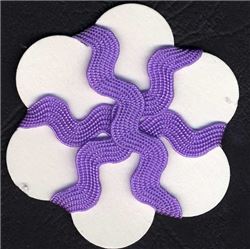 9mm Ric Rac Ribbon - Purple