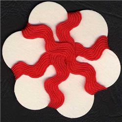 7mm Ric Rac Ribbon - Red