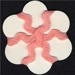 9mm Ric Rac Ribbon - Peach